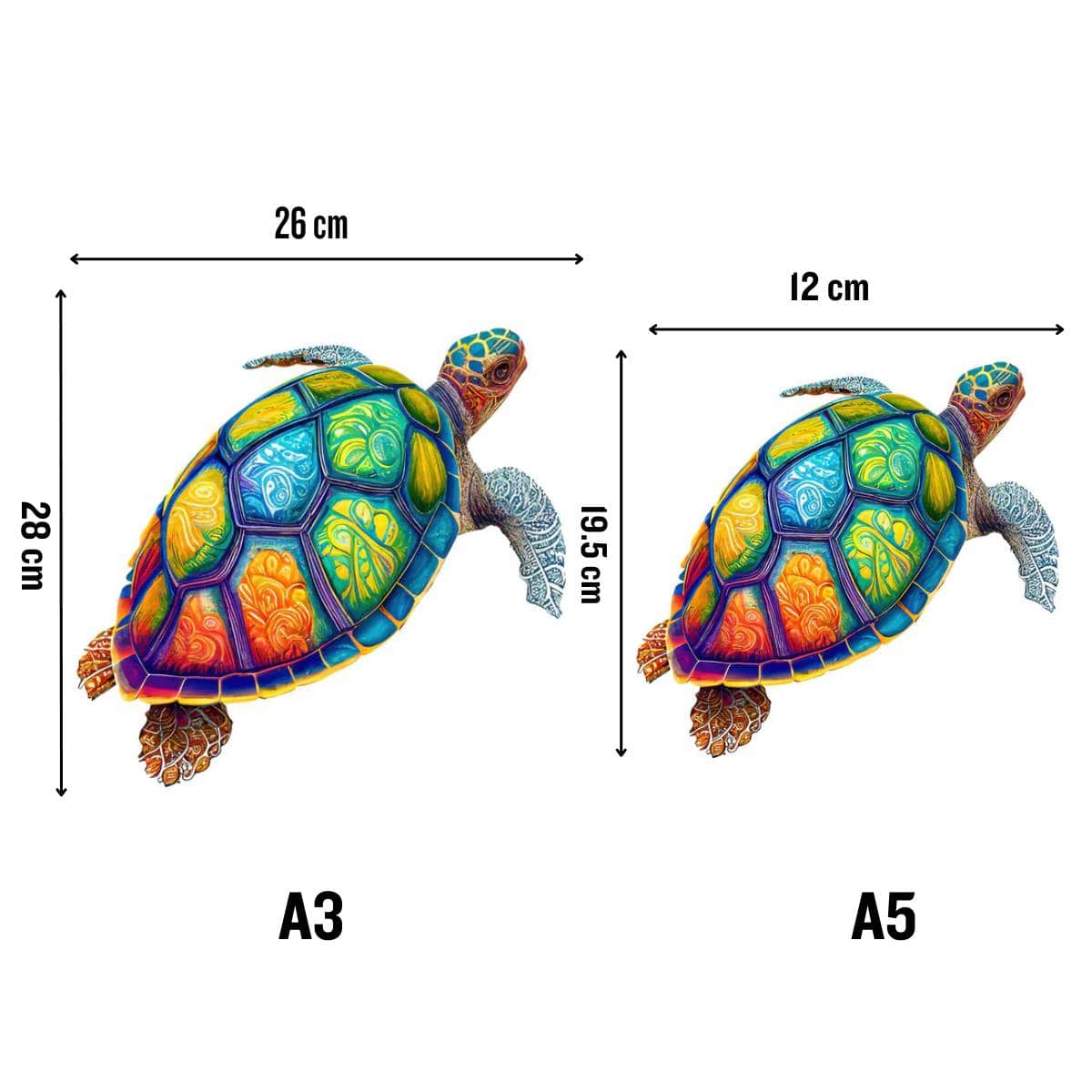 Animal Jigsaw Puzzle > Wooden Jigsaw Puzzle > Jigsaw Puzzle Colorful Turtle - Jigsaw Puzzle