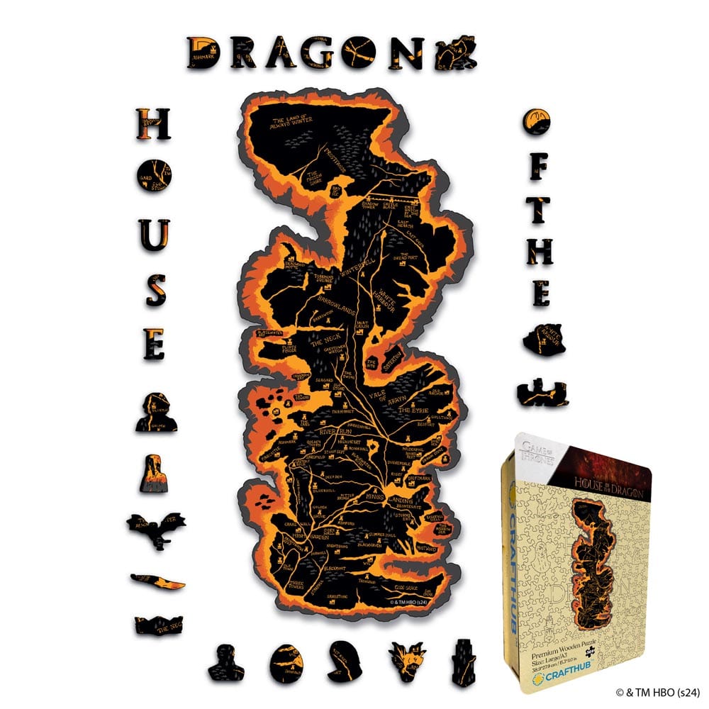 Karta över Westeros - Pussel – Crafthub Sweden