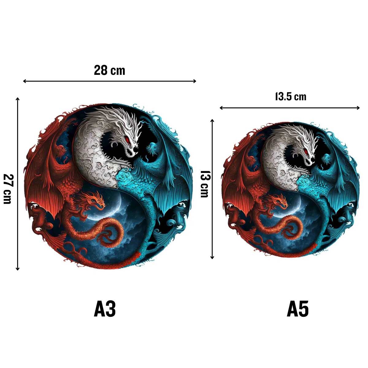 Draken Yin Yang - Pussel