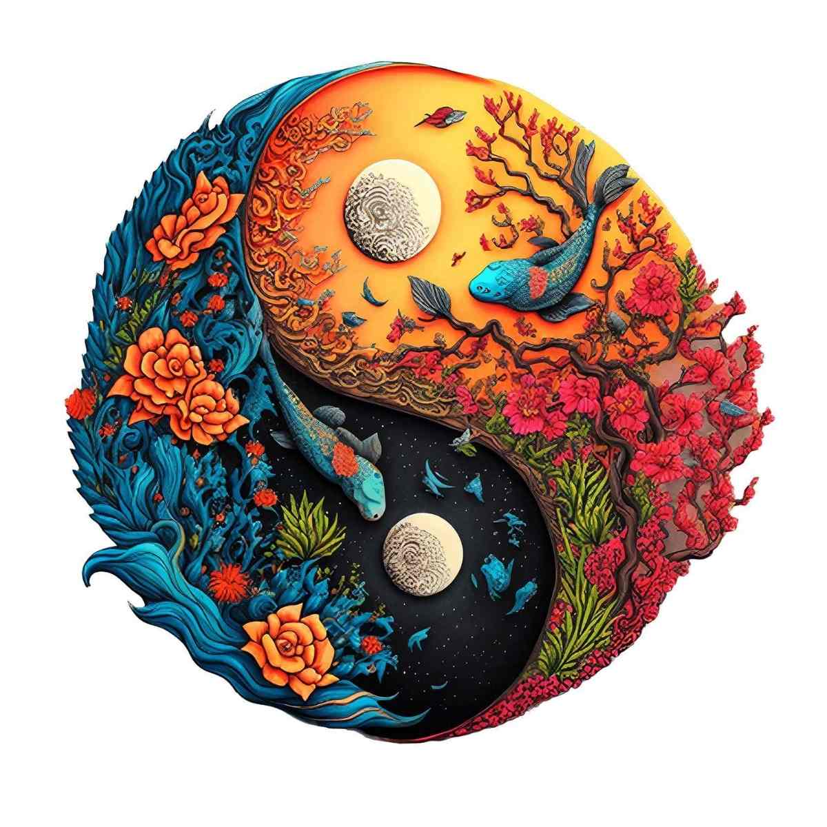 Naturen Yin Yang - Pussel