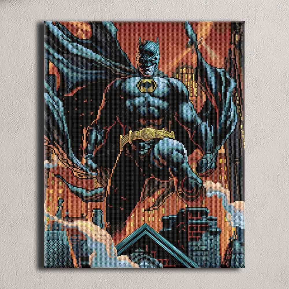 17.7" x 21.7" / 45cm x 55cm Batman Gotham's Vigilante - Diamond Painting Kit
