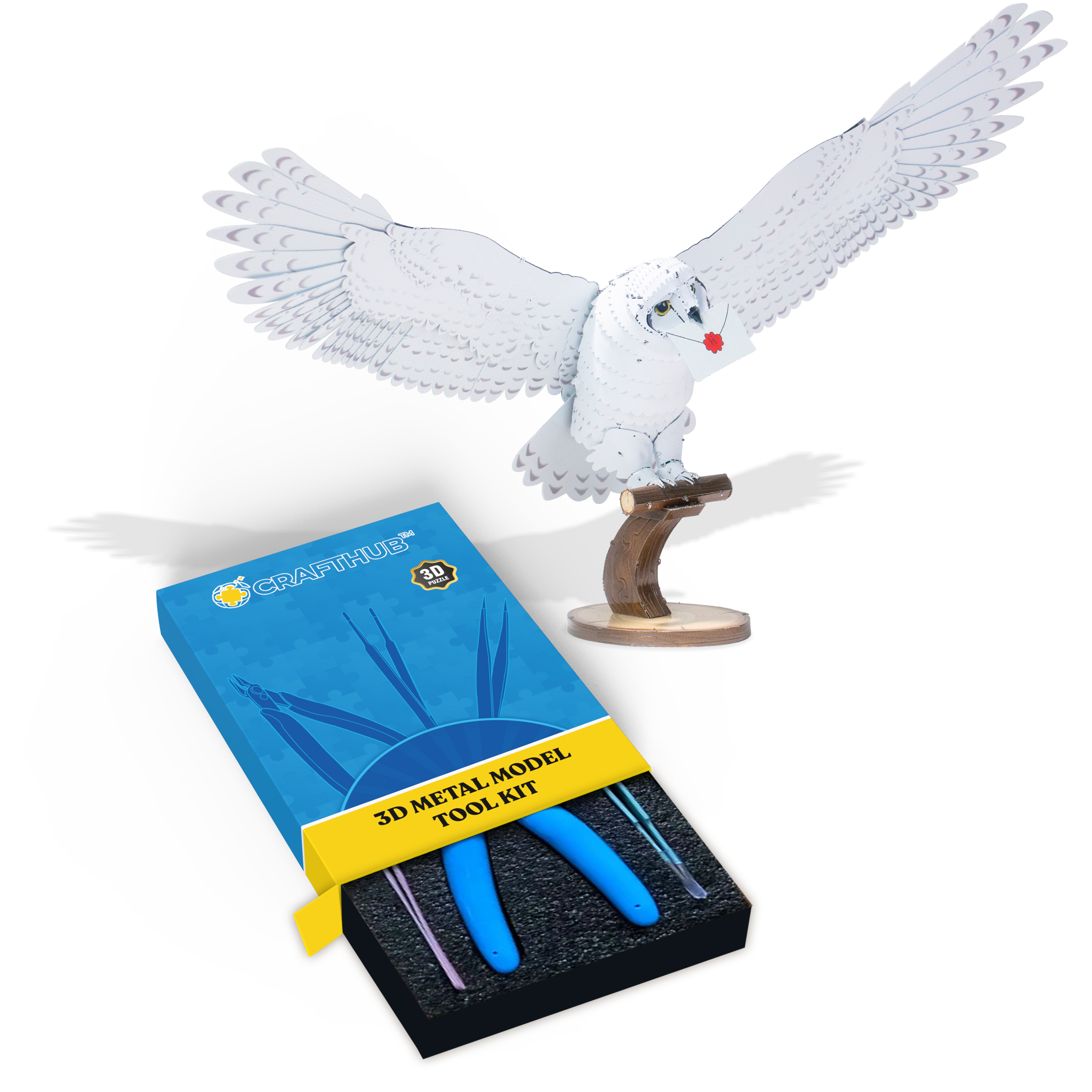 Hedwig - 3D metallpussel