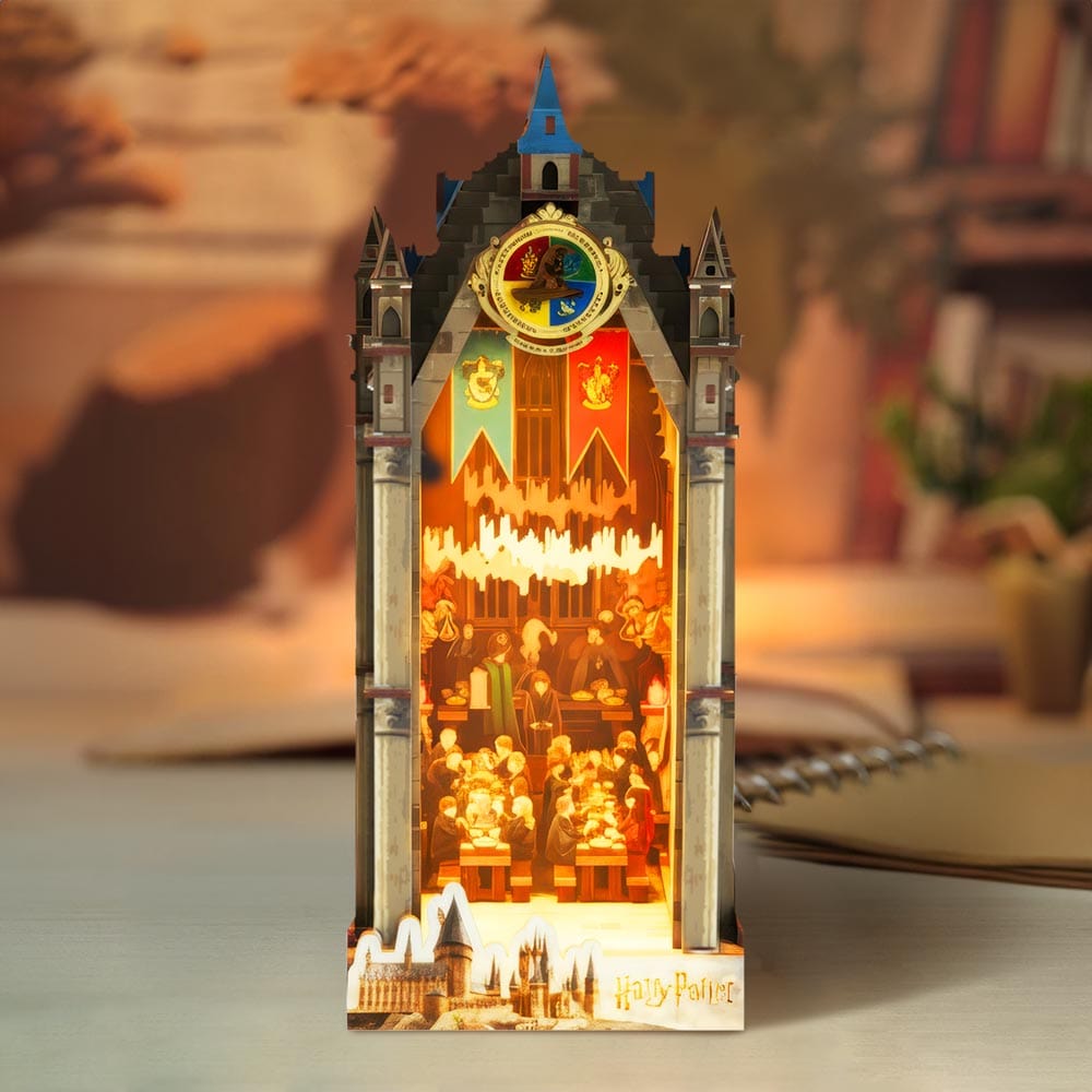 Book Nook Kits 534 Pieces | 19.3×10.9×26.9cm (7.6" x 4.3" x 10.6") The Great Hall - DIY Book Nook Kit