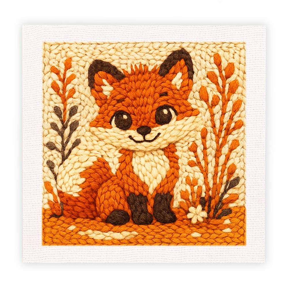 GLAD RÄV - Stansbroderi-kit – Crafthub Sweden