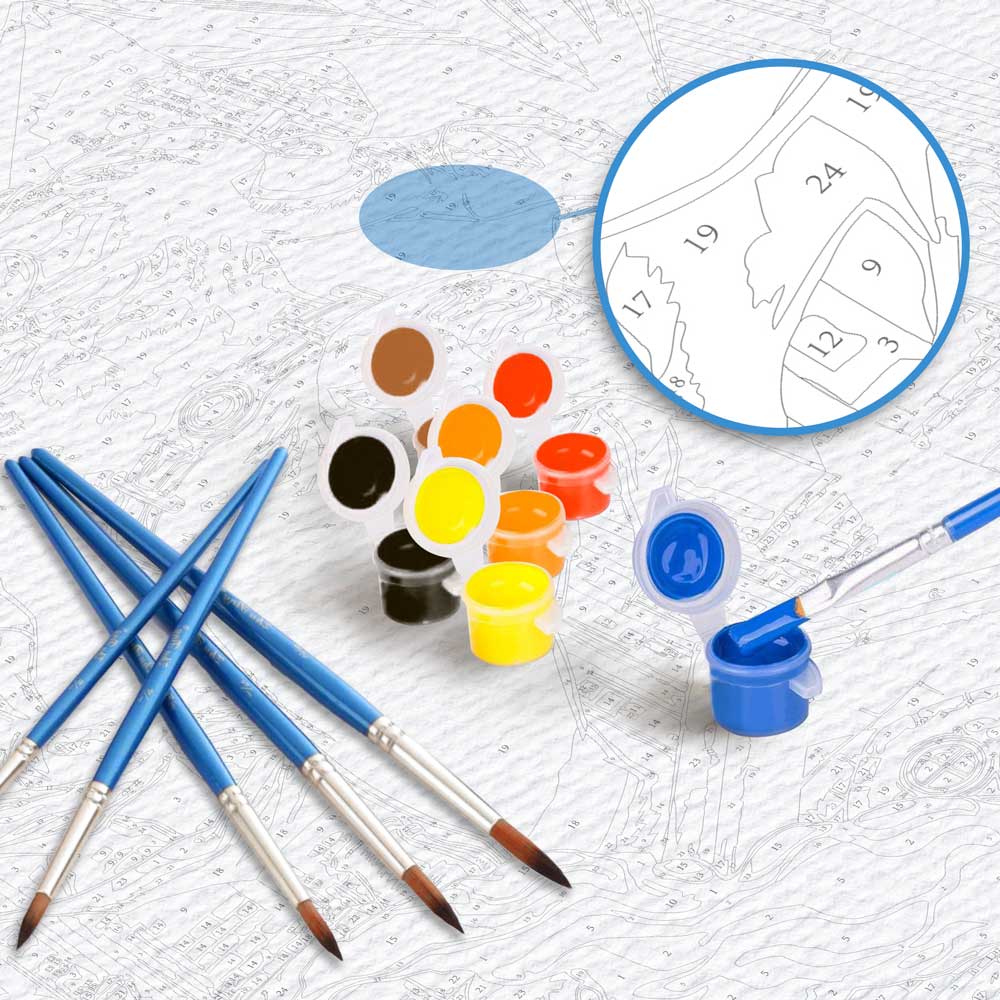 Painting By Numbers Kits 15.7" x 19.6" (40 x 50cm) Alaskan Night Sky - Paint By Numbers Kit