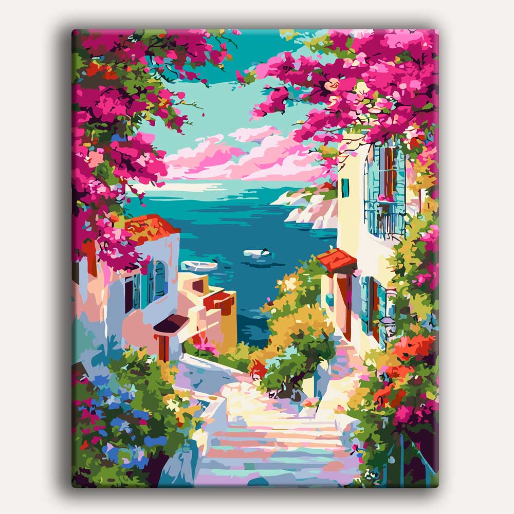 Painting By Numbers Kits 15.7" x 19.6" (40 x 50cm) Coastal Charm - Paint By Numbers Kit