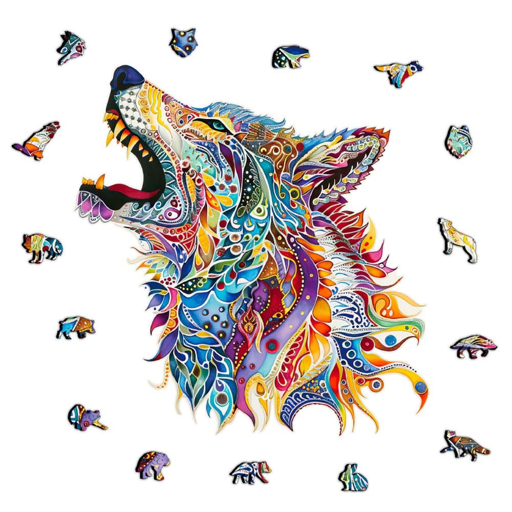 Howling Wolf - Jigsaw Puzzle