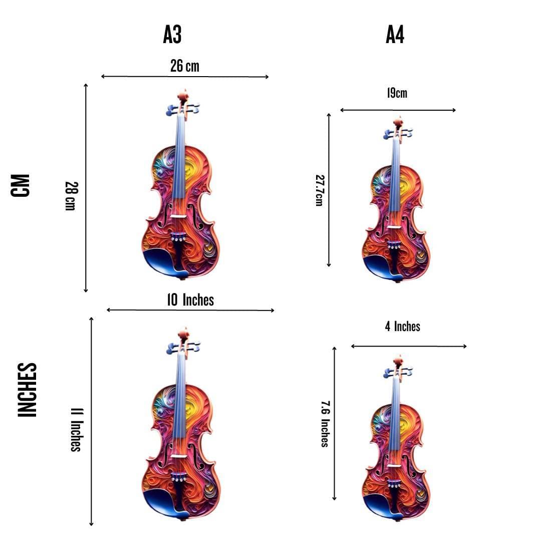 Animal Jigsaw Puzzle > Wooden Jigsaw Puzzle > Jigsaw Puzzle Violin - Jigsaw Puzzle