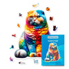 Animal Jigsaw Puzzle > Wooden Jigsaw Puzzle > Jigsaw Puzzle A4 + Paper Box Scottish Fold Cat - Jigsaw Puzzle