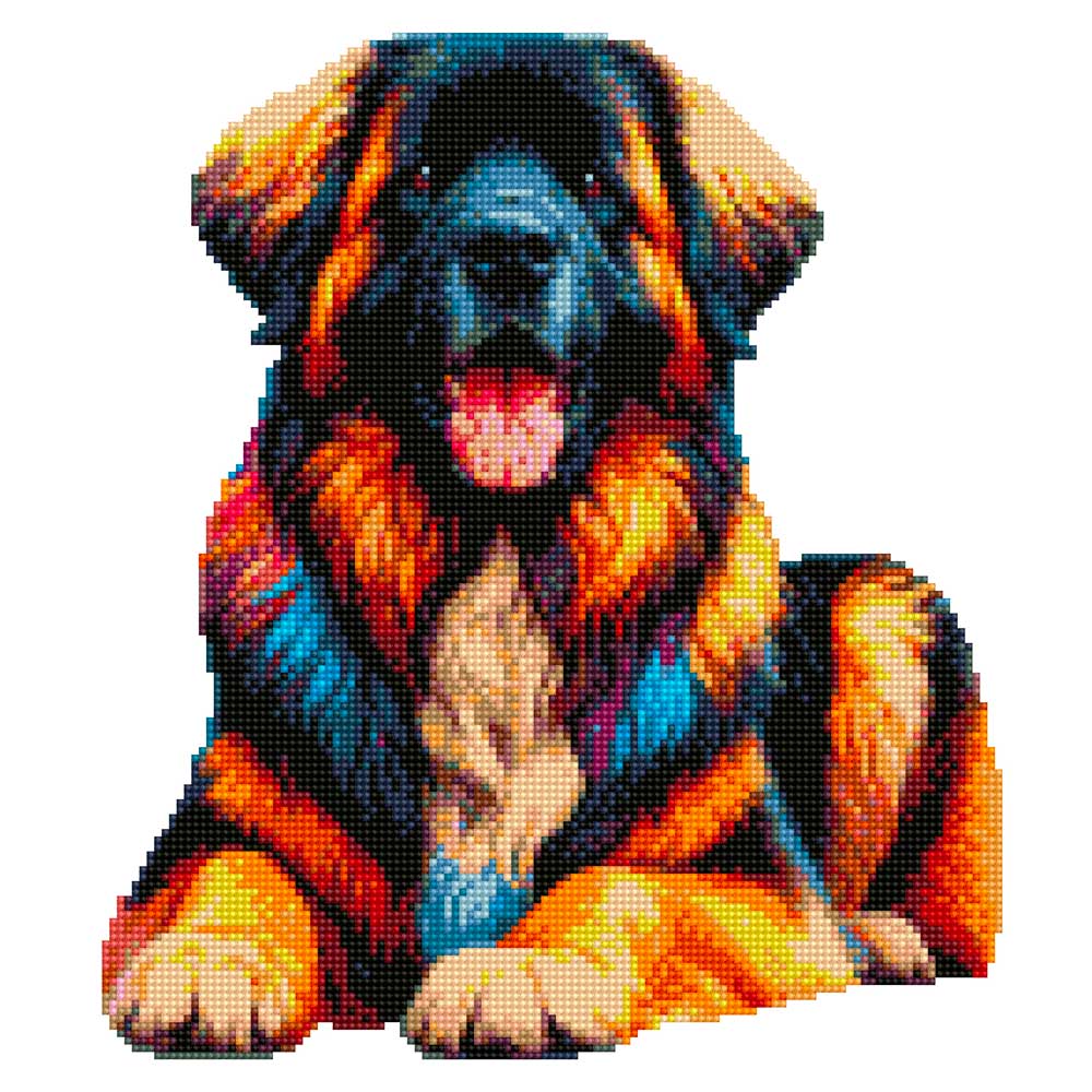 15.7"x15.7" / 40cm x 40cm Leonberger Dog - Diamond Painting Kit