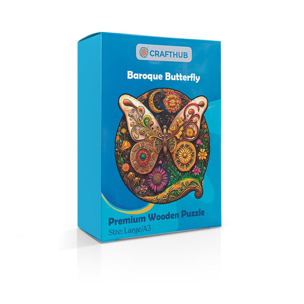 Animal Jigsaw Puzzle > Wooden Jigsaw Puzzle > Jigsaw Puzzle Baroque Butterfly - Jigsaw Puzzle