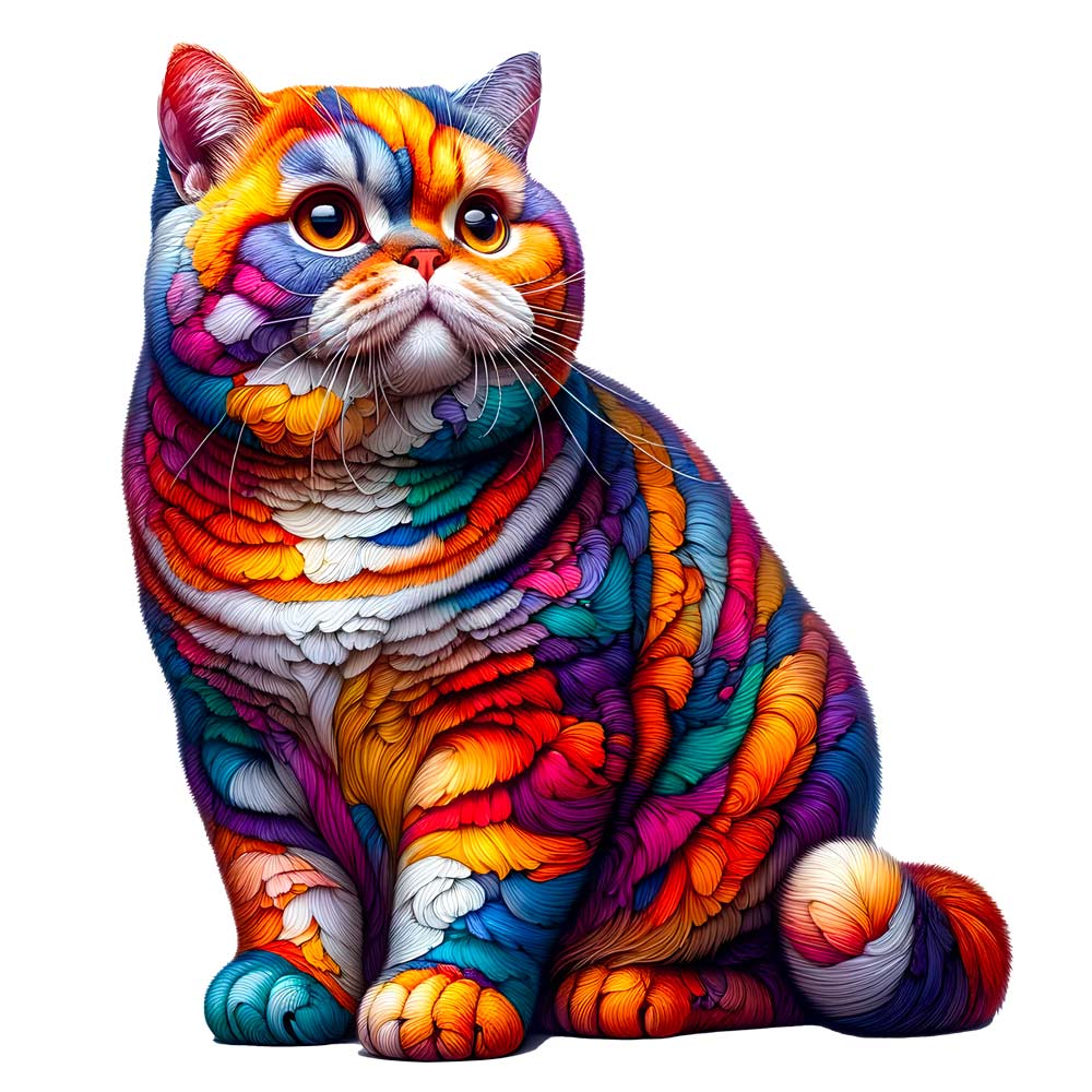 Animal Jigsaw Puzzle > Wooden Jigsaw Puzzle > Jigsaw Puzzle British Shorthair Cat - Jigsaw Puzzle