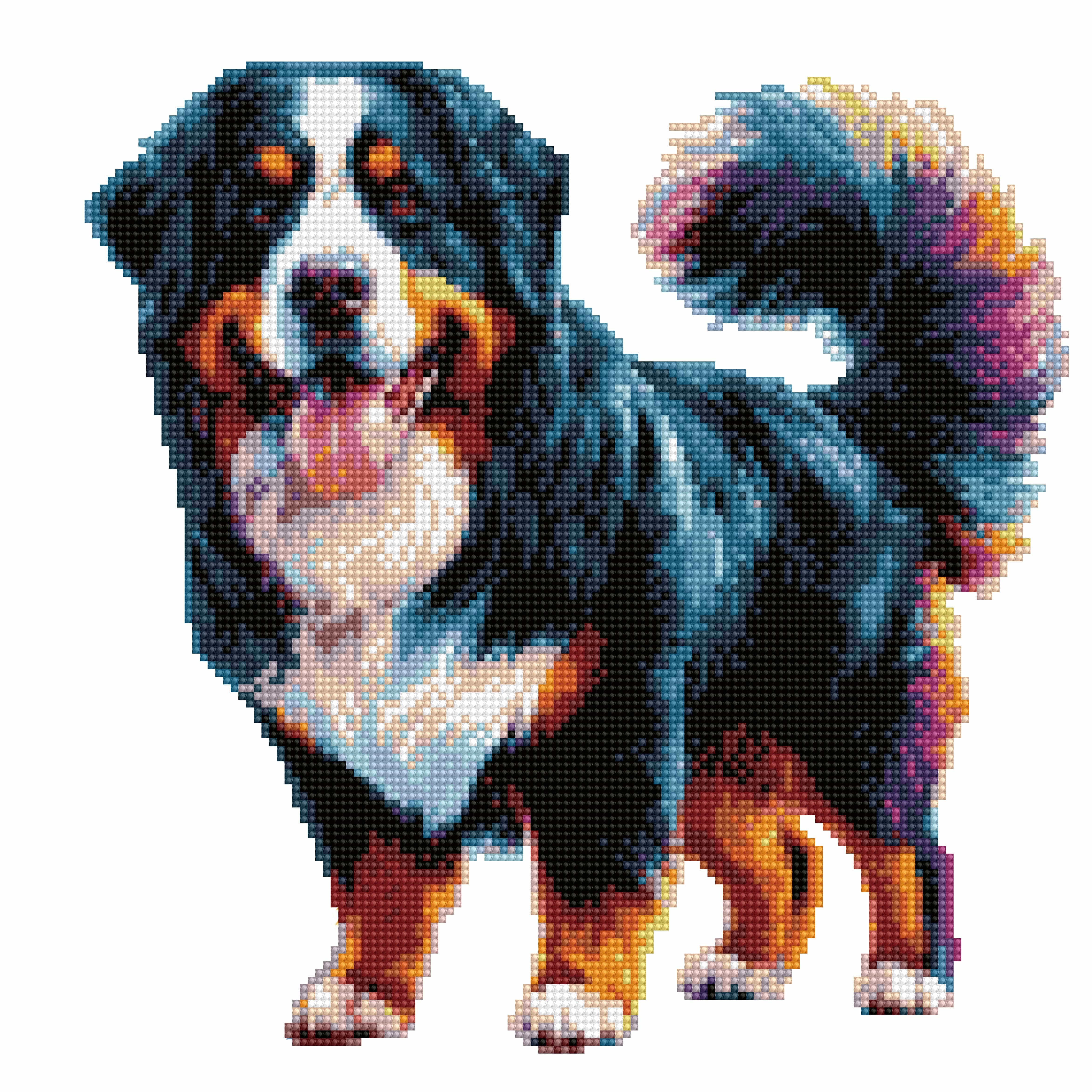 40x40cm Bernese Mountain Dog - Diamond Painting Kit