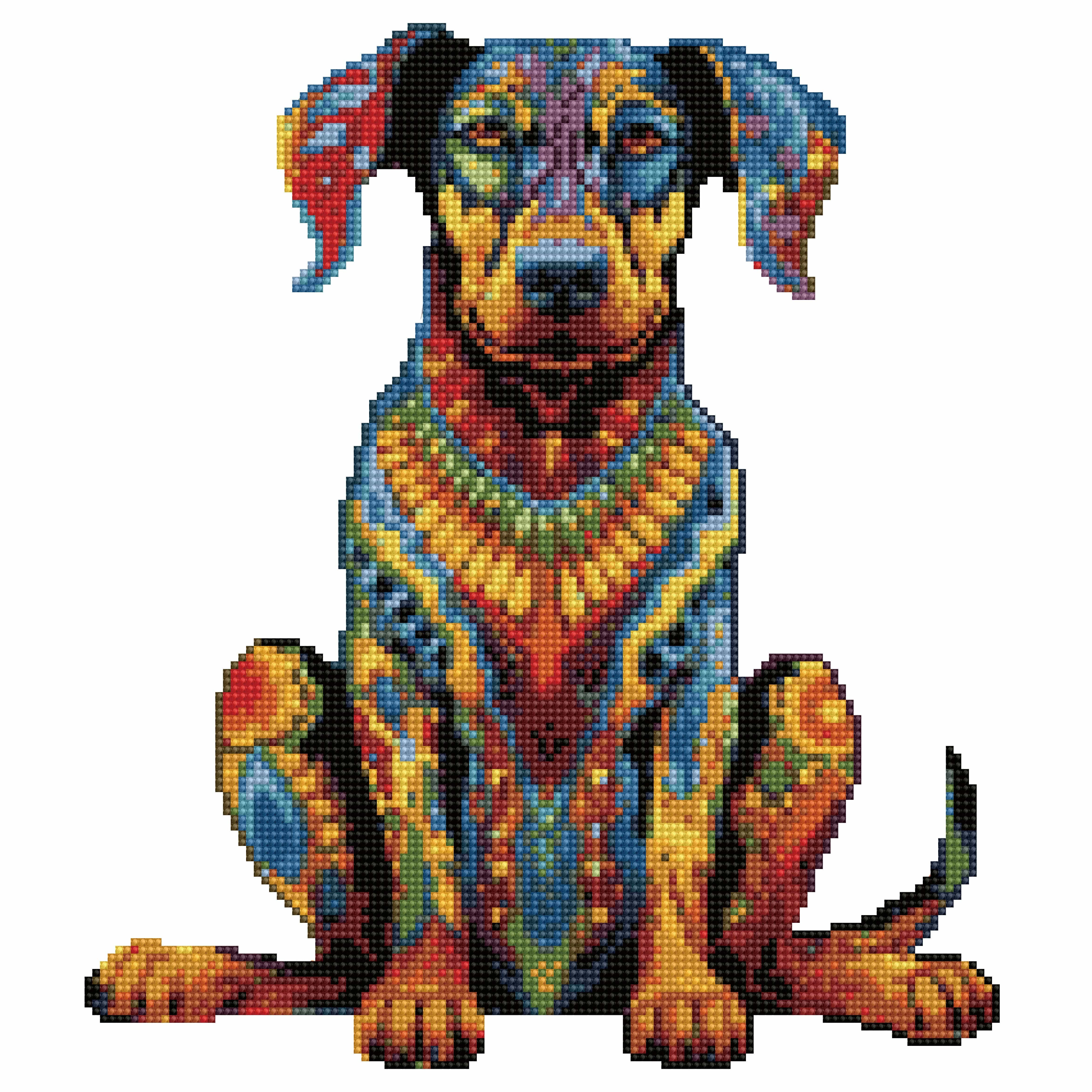 40x40cm Doberman Pinscher Dog - Diamond Painting Kit