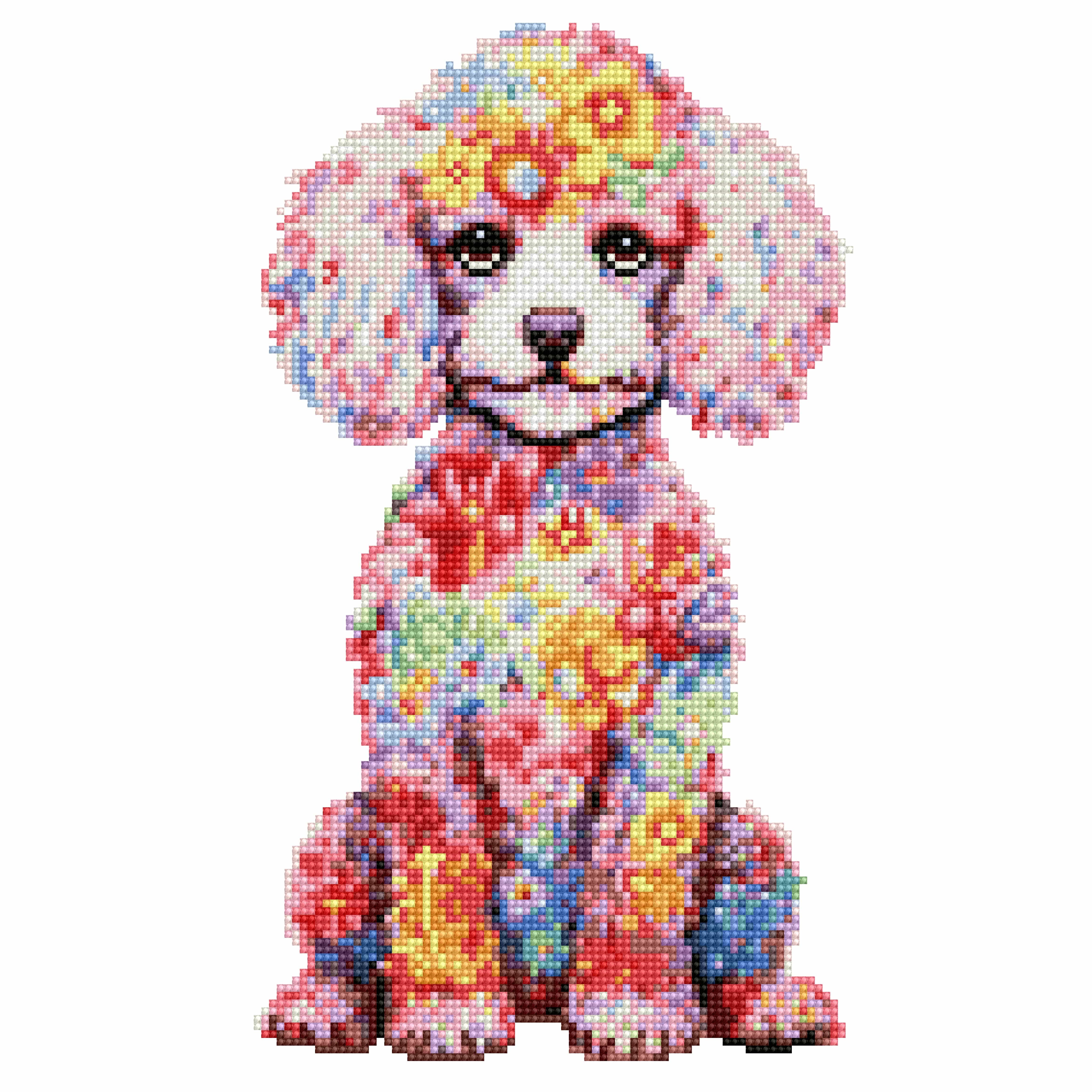 40x40cm Poodle Dog - Diamond Painting Kit